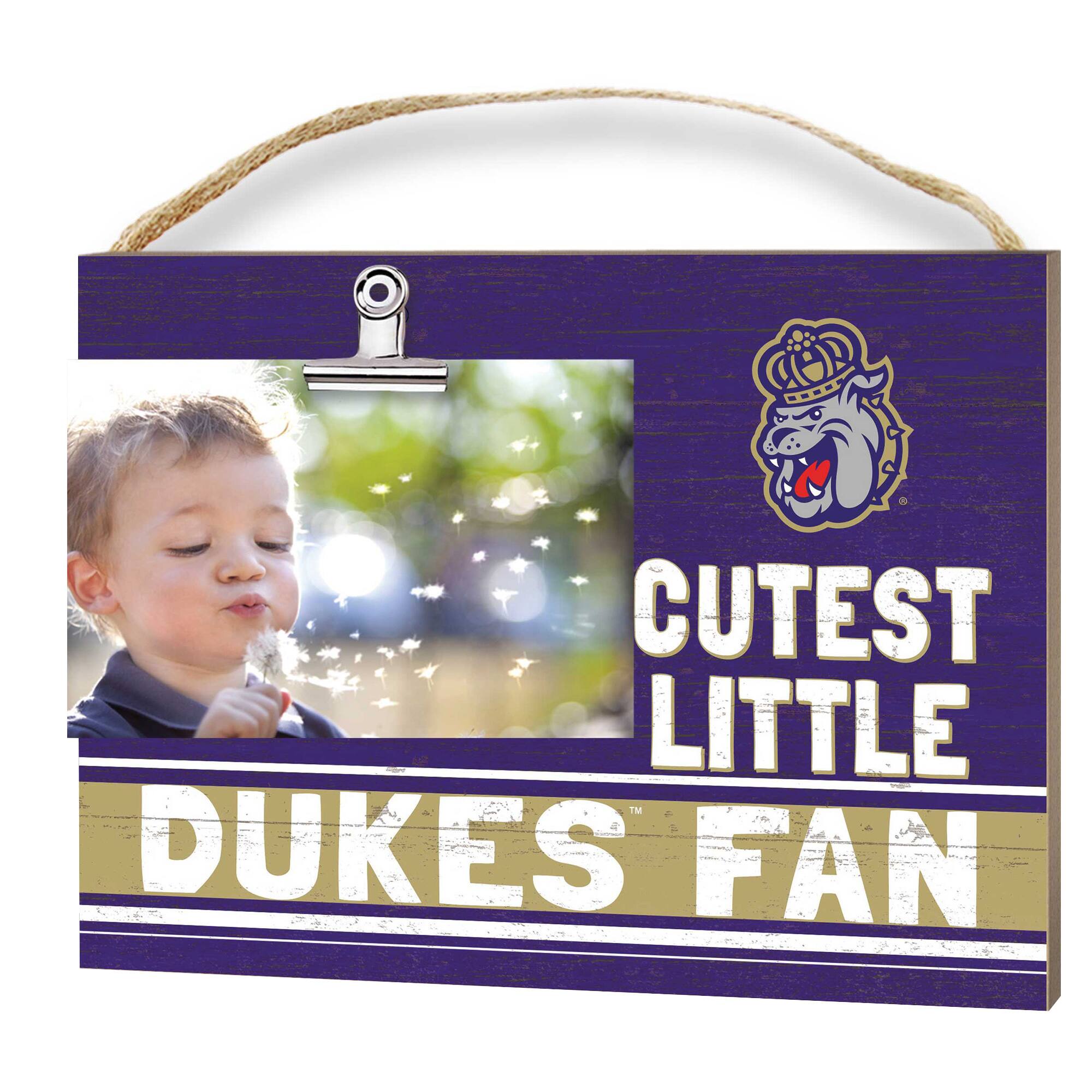 Jardine - James Madison Dukes 8'' x 10'' Cutest Little Team Logo Clip Photo Frame - Purple
