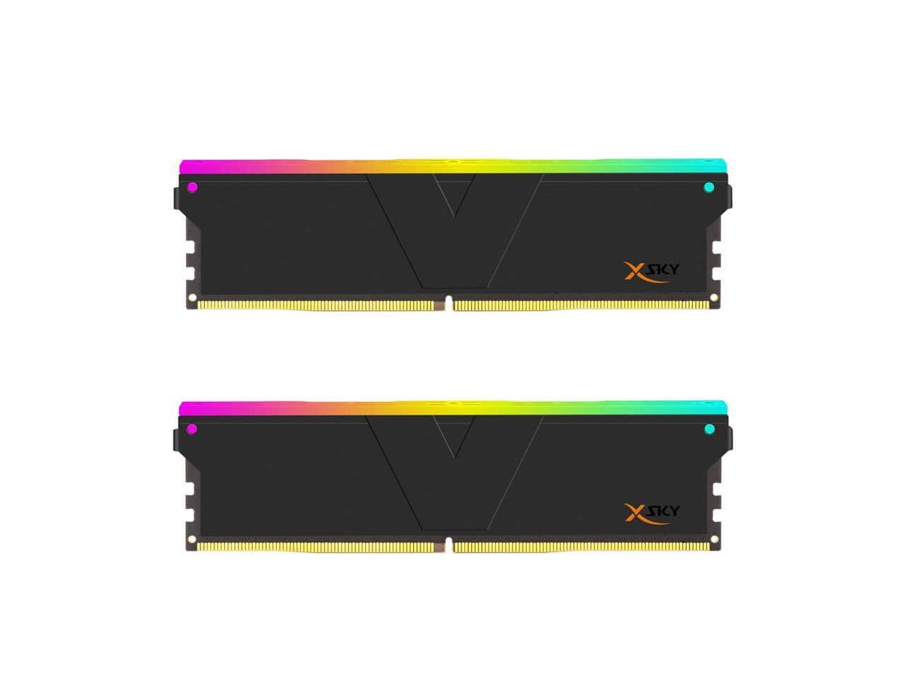 V-color - Manta XSky DDR5 32GB 6000MHz CL26 RGB Gaming Memory for AMD - Black
