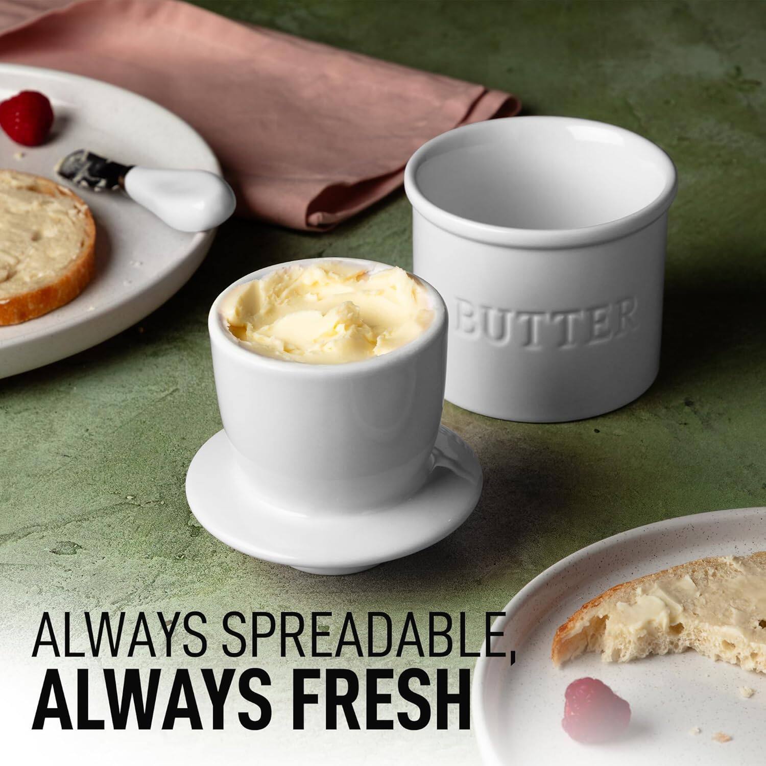 BUTTER  
ALWAYS SPREADABLE, ALWAYS FRESH