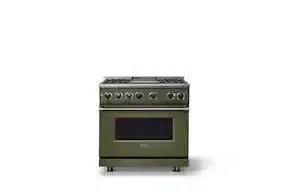 Viking - 36"W. 5.6 Cu. Ft. 7S Self-Clean Dual Fuel Range-Martini - Martini