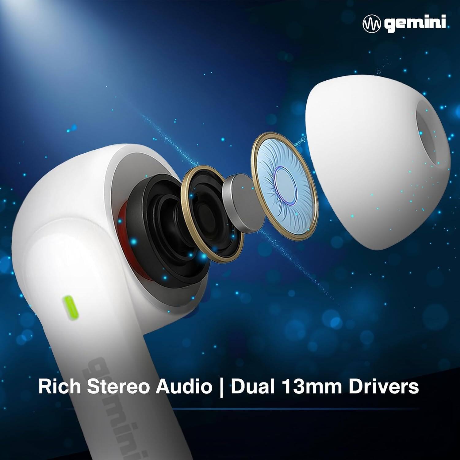 VW gemini  
Rich Stereo Audio | Dual 13mm Drivers