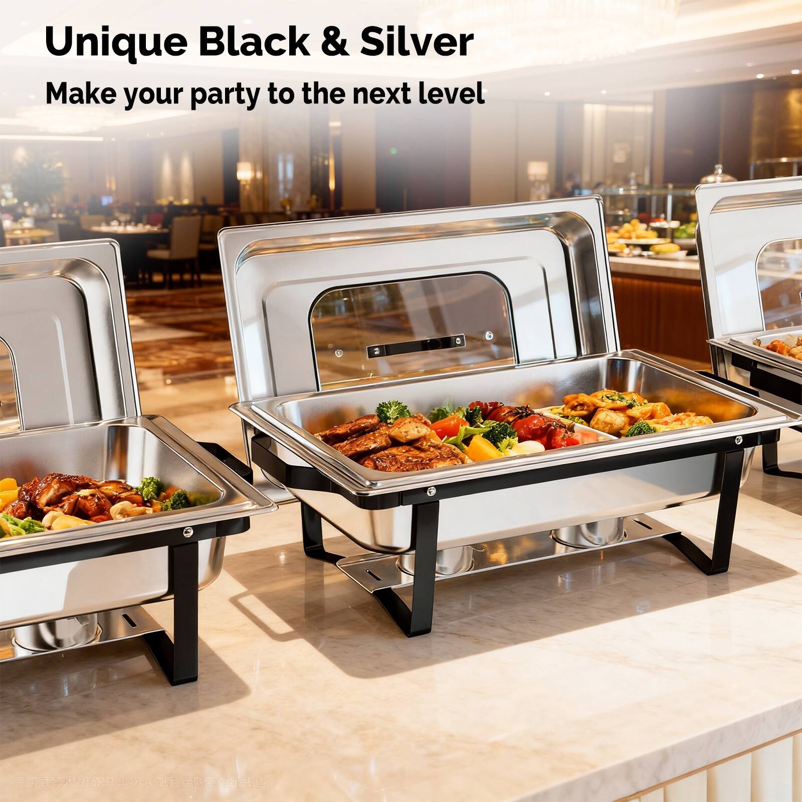 Unique Black & Silver  
Make your party to the next level