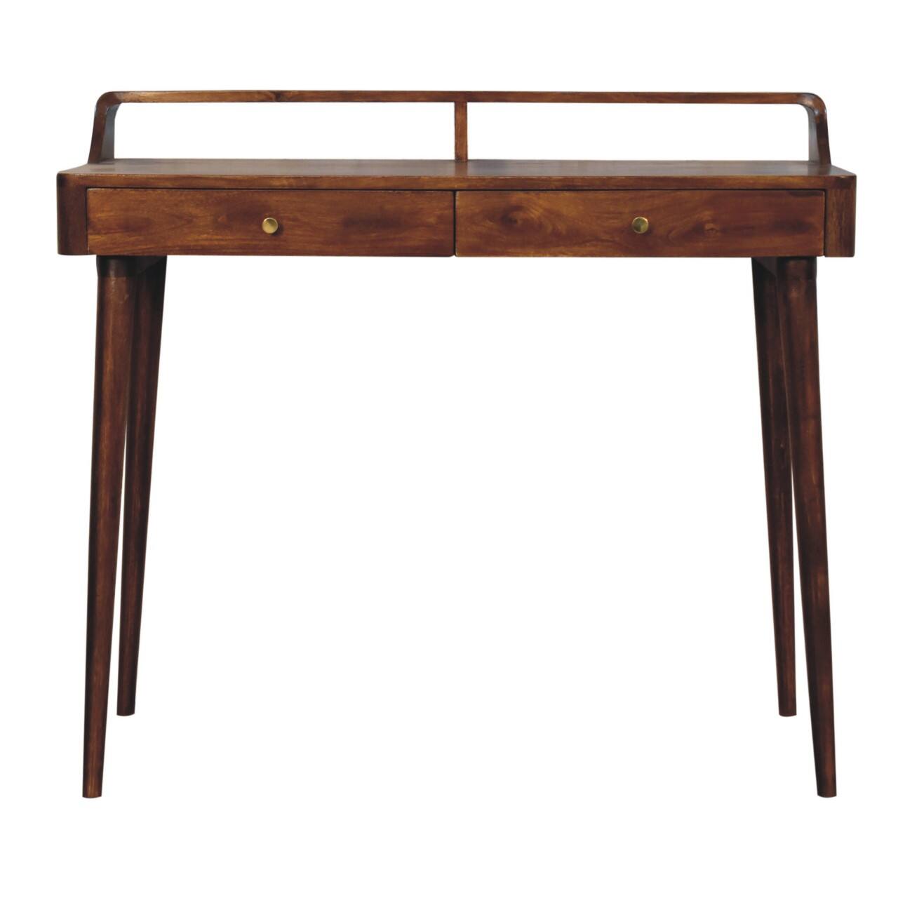 Front. Artisan Furniture - Elevated Chestnut Console Table - chestnut.