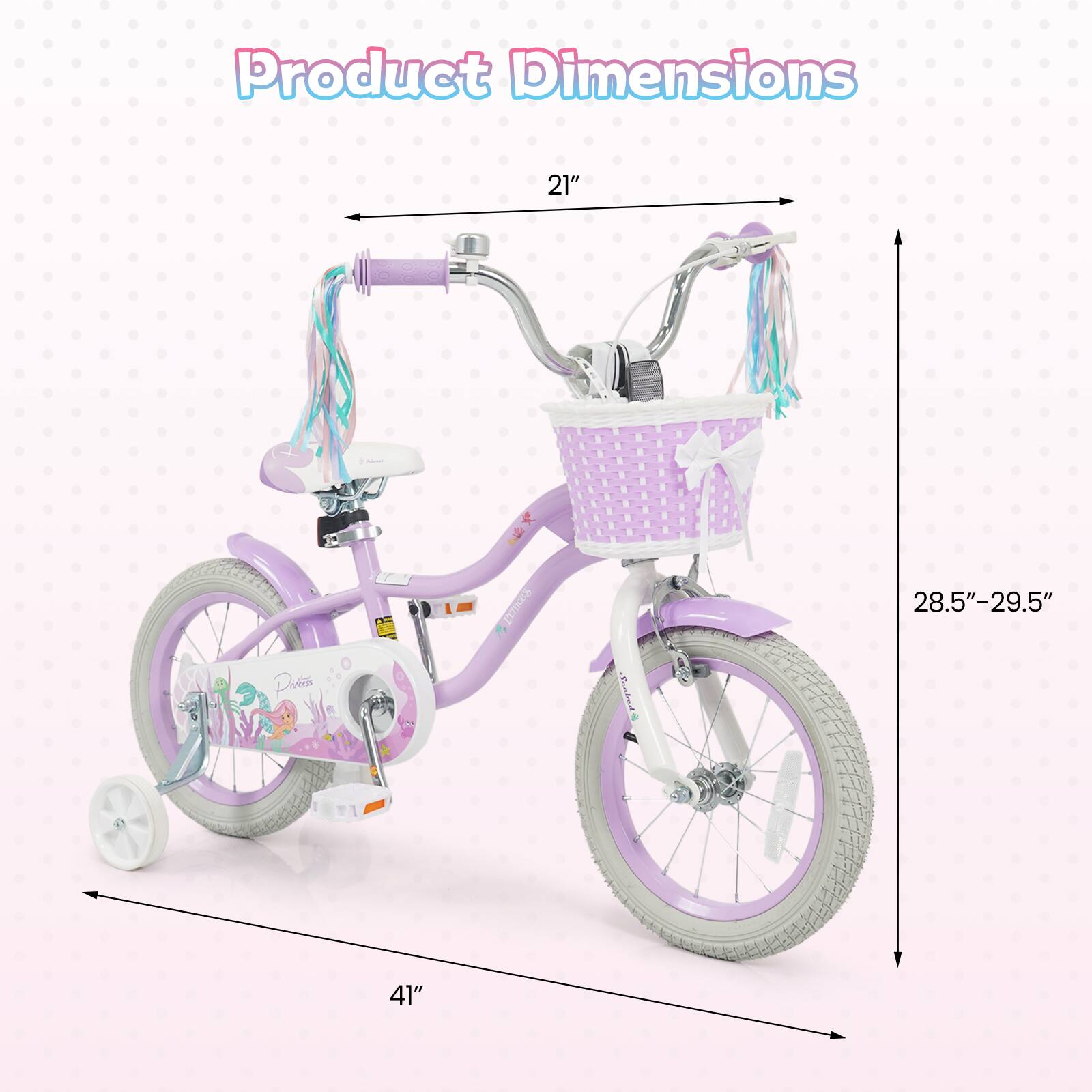 Product Dimensions: 21" (d) | 9" (w) | 28.5"-29.5" (h) | 41" (l)