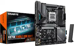 GIGABYTE - X870E EAGLE X3D WF7 (Socket AM5) AMD ATX DDR5 Motherboard - Black