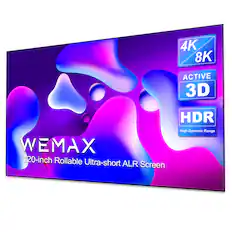 4K 8K
ACTIVE 3D
HDR High-Dynamic Range
WEMAX
120-inch Rollable Ultra-short ALR Screen