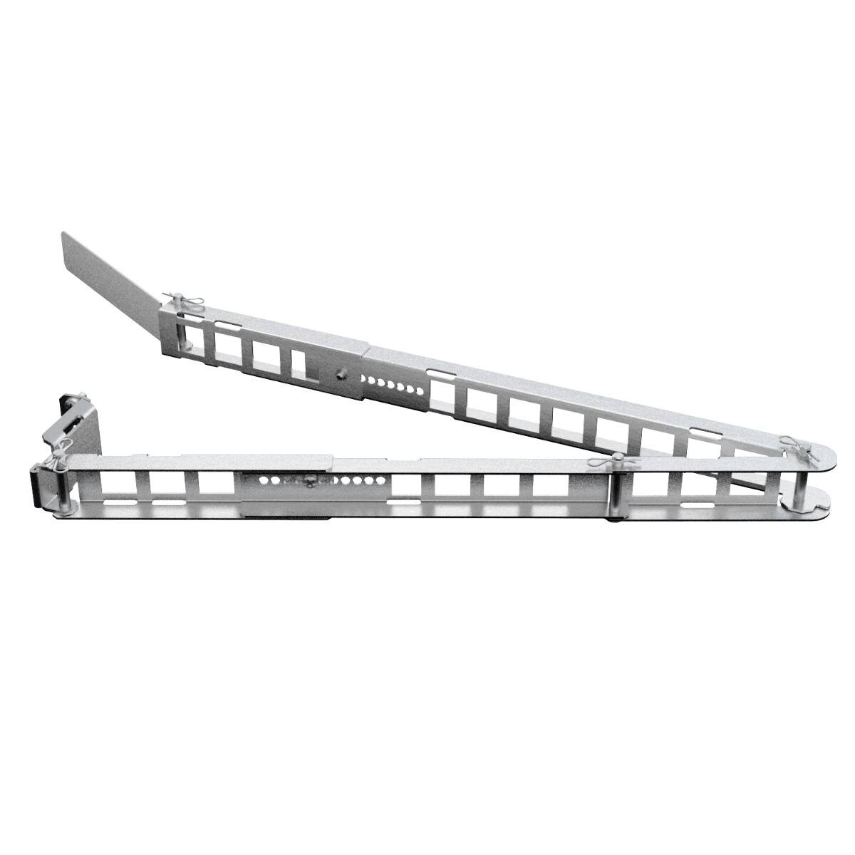 Front. RackSolutions - RackSolutions 1U Cable Management Arm, Adjustable, Compatible with Dell, HP, IBM, 28.5" - 33" Extension - Metallic.