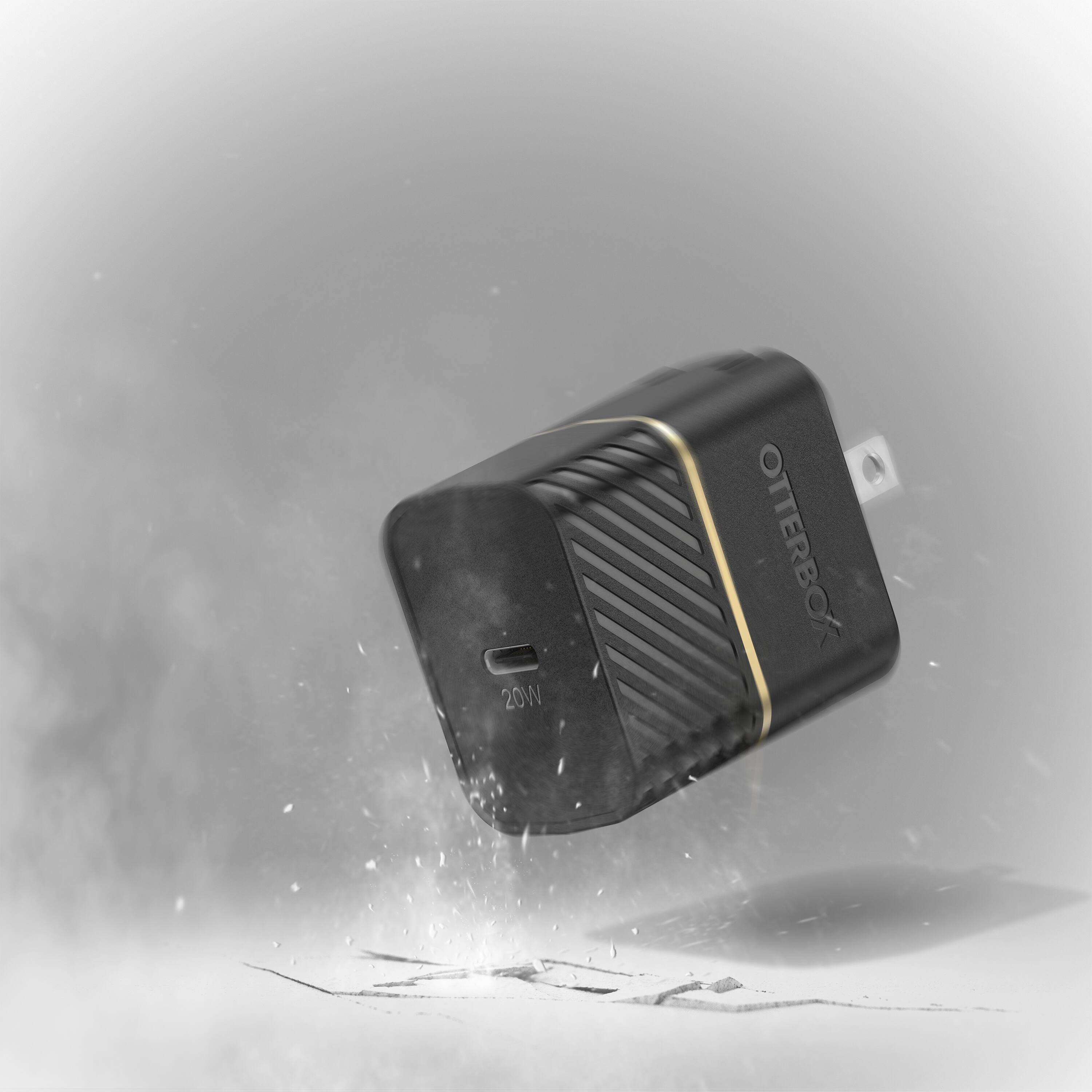 Alt View 12. OtterBox - 20W Fast Charge USB-C PD Wall Charger - Black Shimmer.