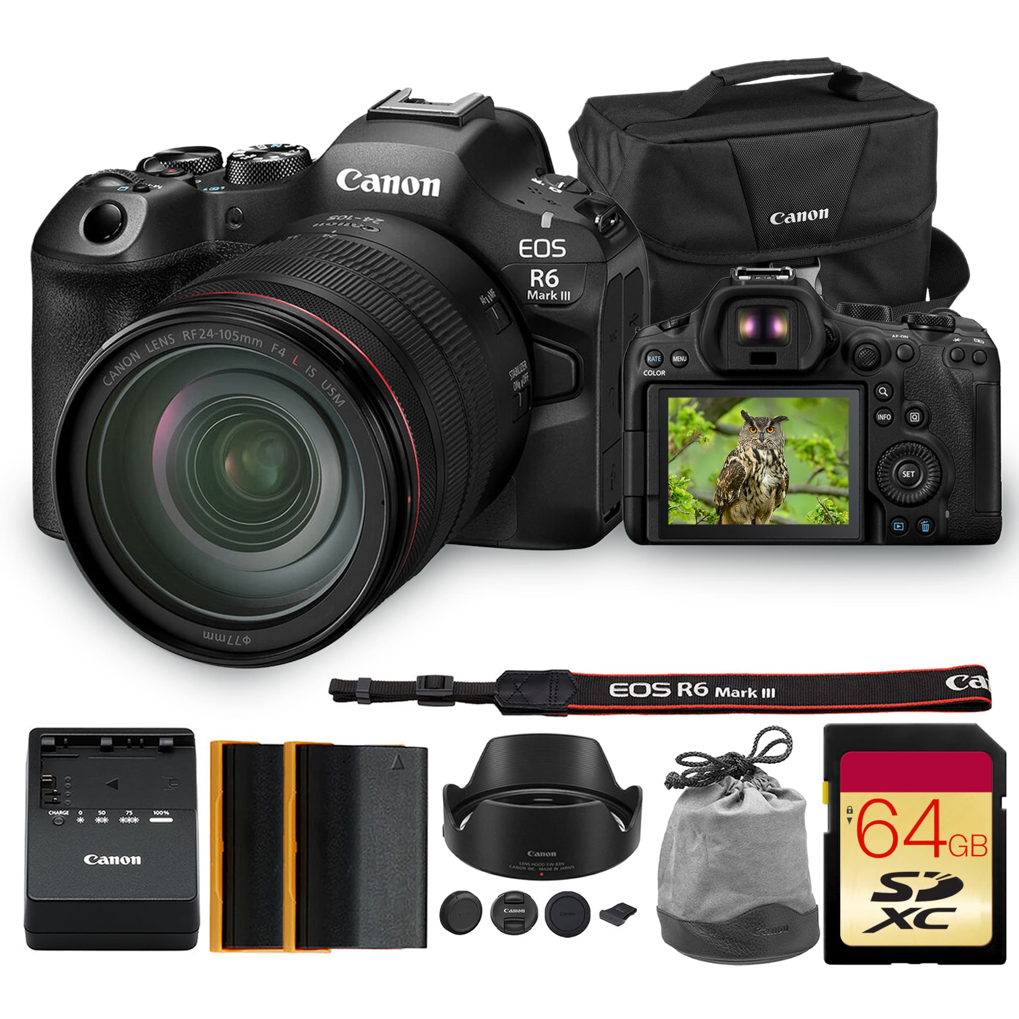 Canon - EOS R6 Mark III Full Frame Mirrorless Camera L Lens Bundle price history on PriceWatchPro