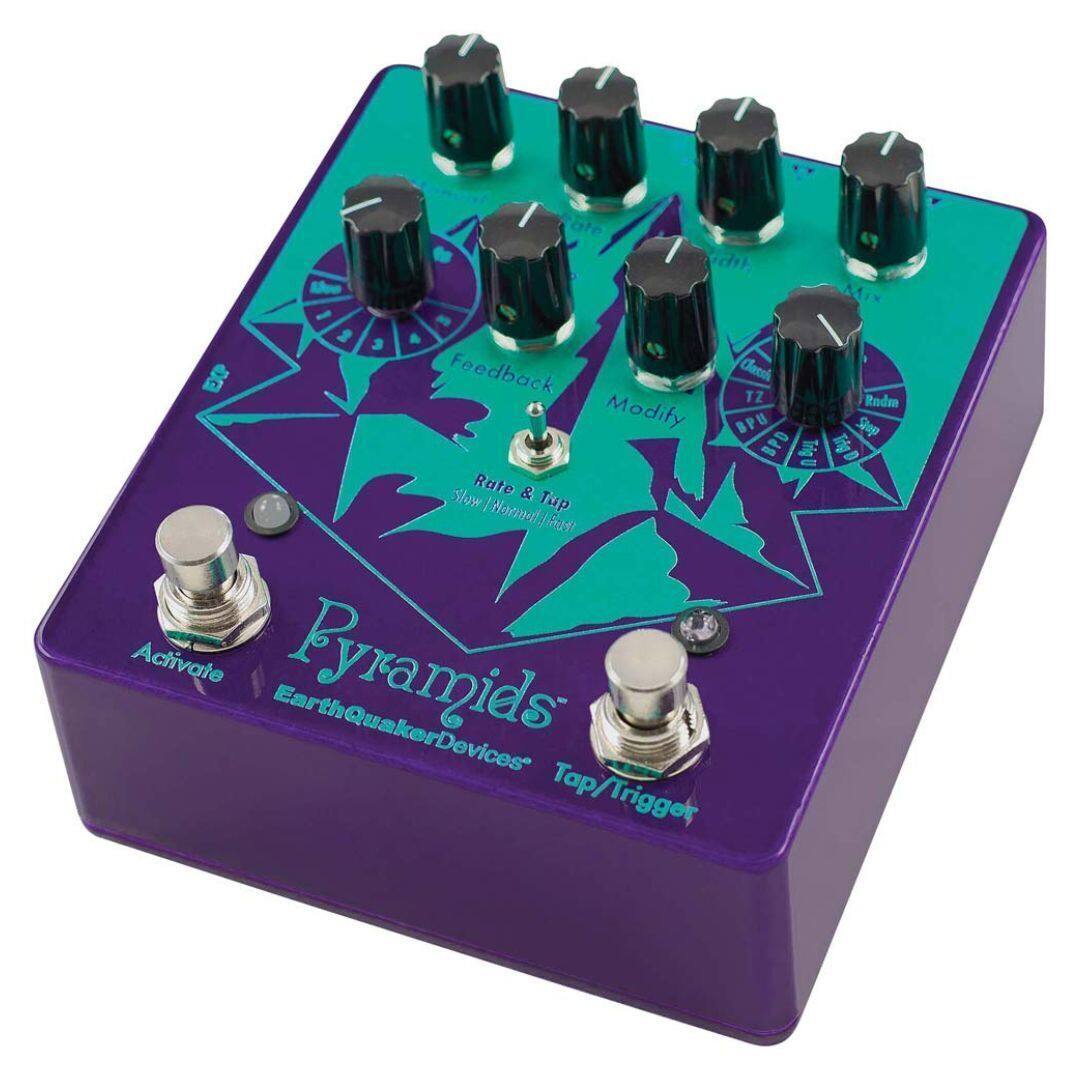 Pyramids  
EarthQuakerDevices  

Feedback  
Rate & Slow  
Modify  
Tone  
Tap/Trigger  

Activate  
Top/Trigger