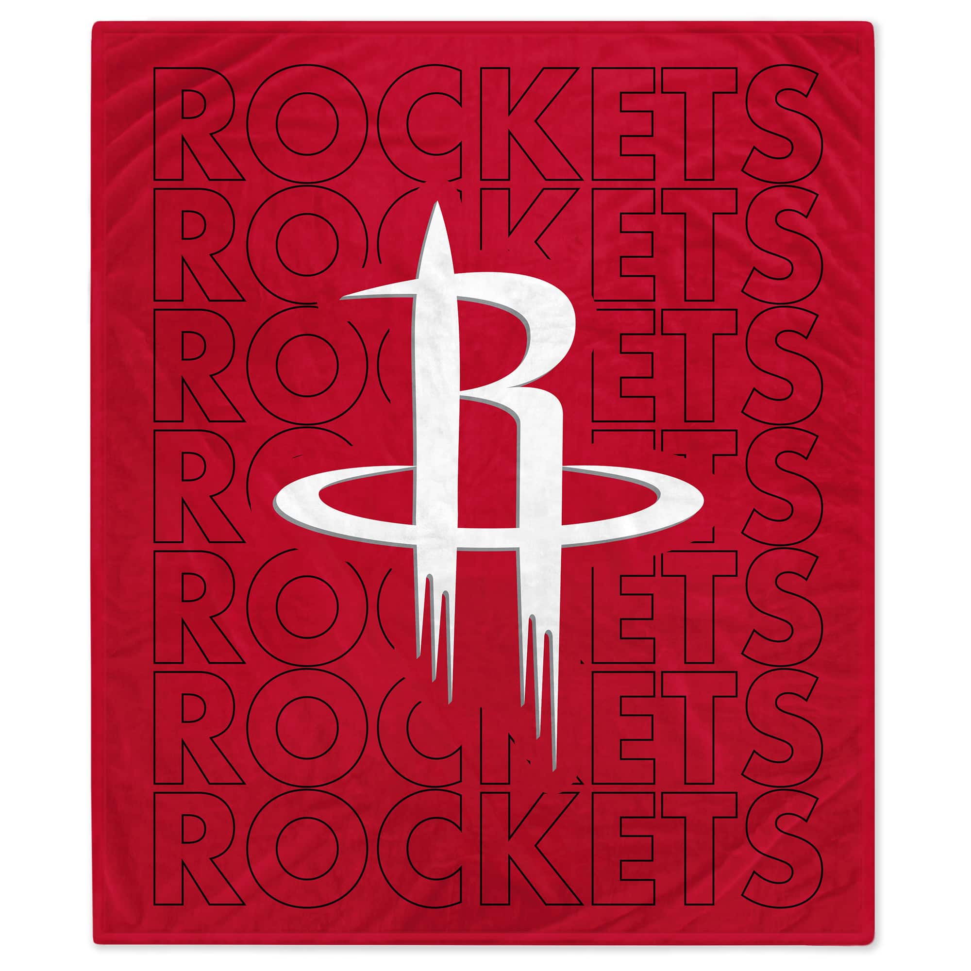 Pegasus - Houston Rockets 60" x 70" Echo Wordmark Lightweight Blanket - Multicolor