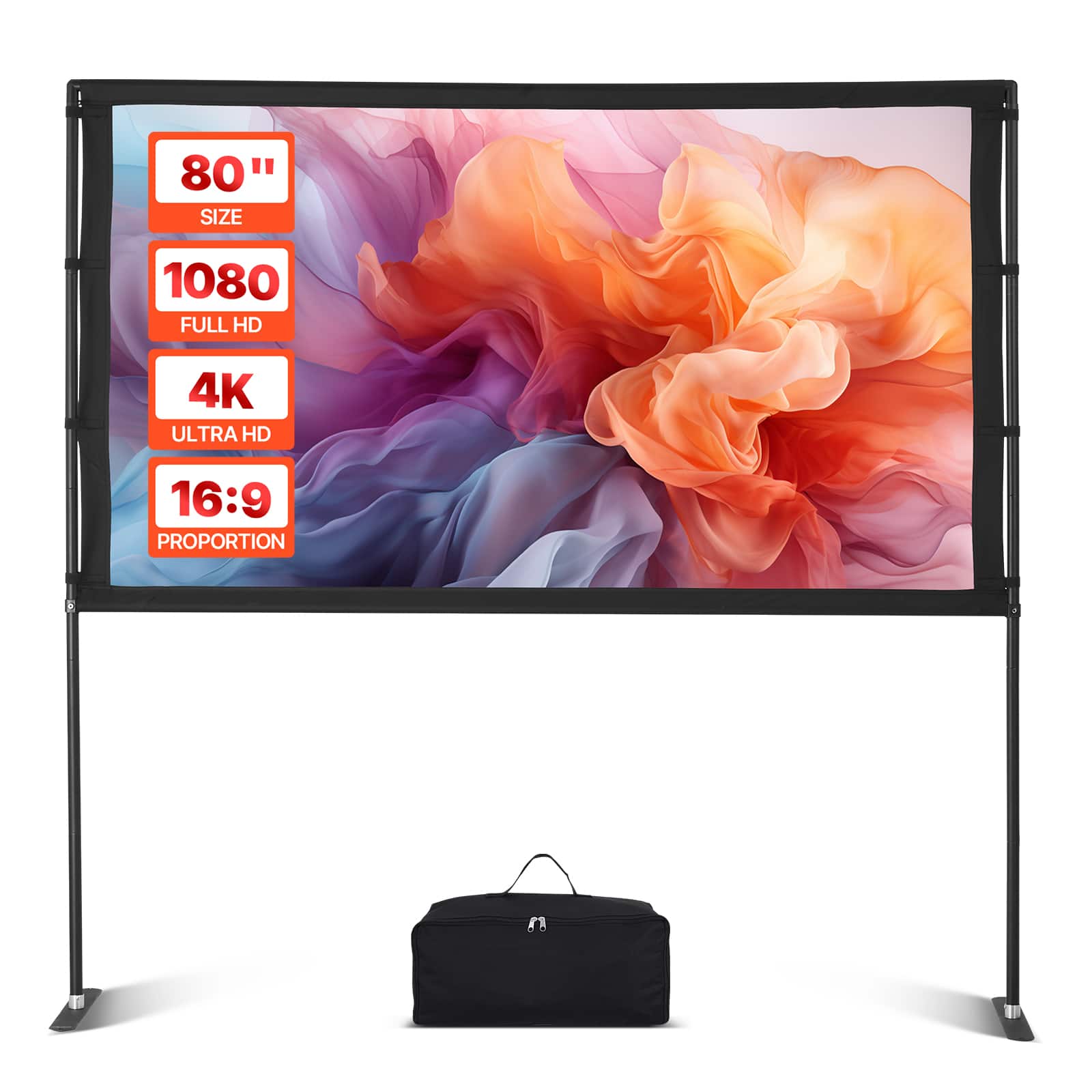 80"  
SIZE  
1080  
FULL HD  
4K  
ULTRA HD  
16:9  
PROPORTION