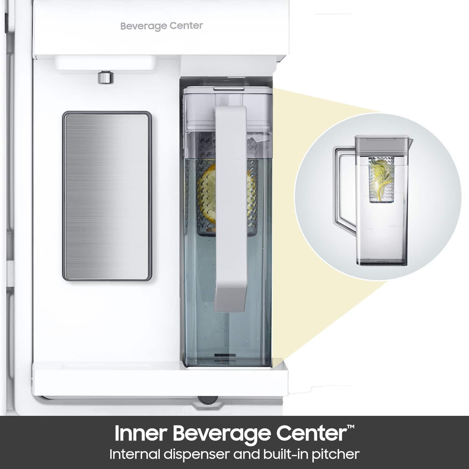 Beverage Center Inner Beverage Center Internal dispenser and built-in pitcher