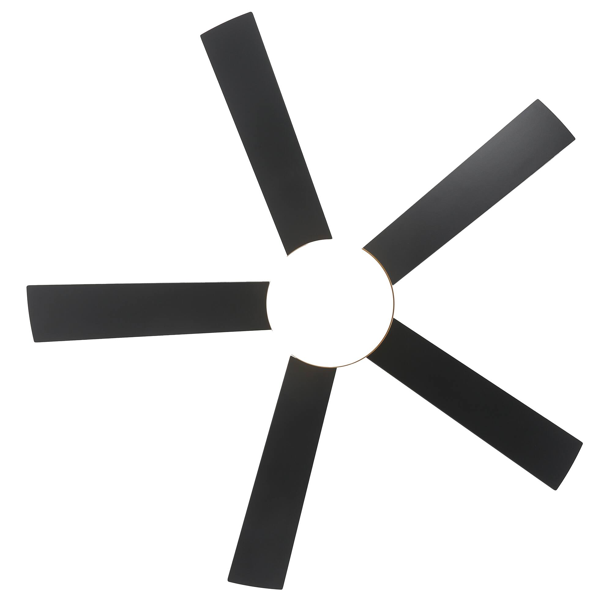 Alt View 8. Vaczon - 48" Modern Dimmable LED Smart Ceiling Fan with Light and App, Remote and Reversible Blades - Gold.