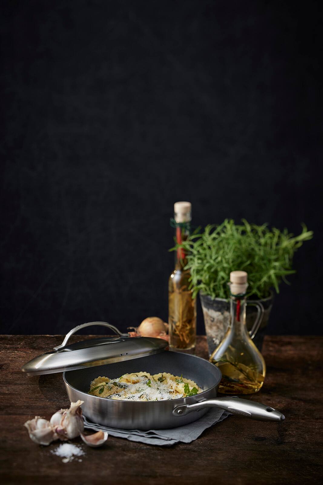 Alt View 2. Scanpan - CTX 11 Inch Nonstick Saute Pan with Lid, Stainless Steel - Silver.
