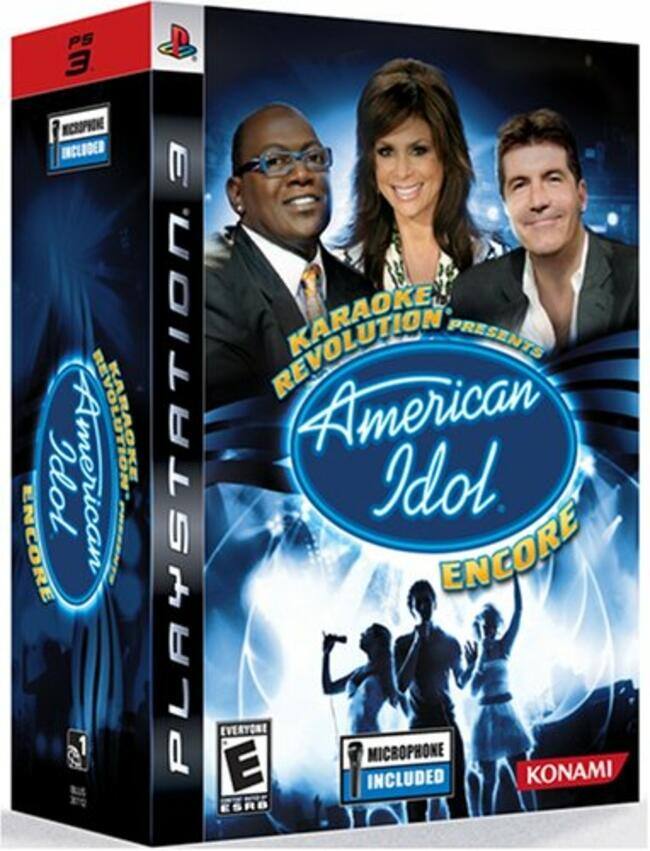 **PlayStation 3**

**Karaoke Revolution Presents American Idol Encore**

- **Microphone Included**
- **KONAMI**
- **ESRB Rating: E for Everyone**
- **1 Player**
- **Karaoke Revolution Presents American Idol Encore**
- **Microphone Included**