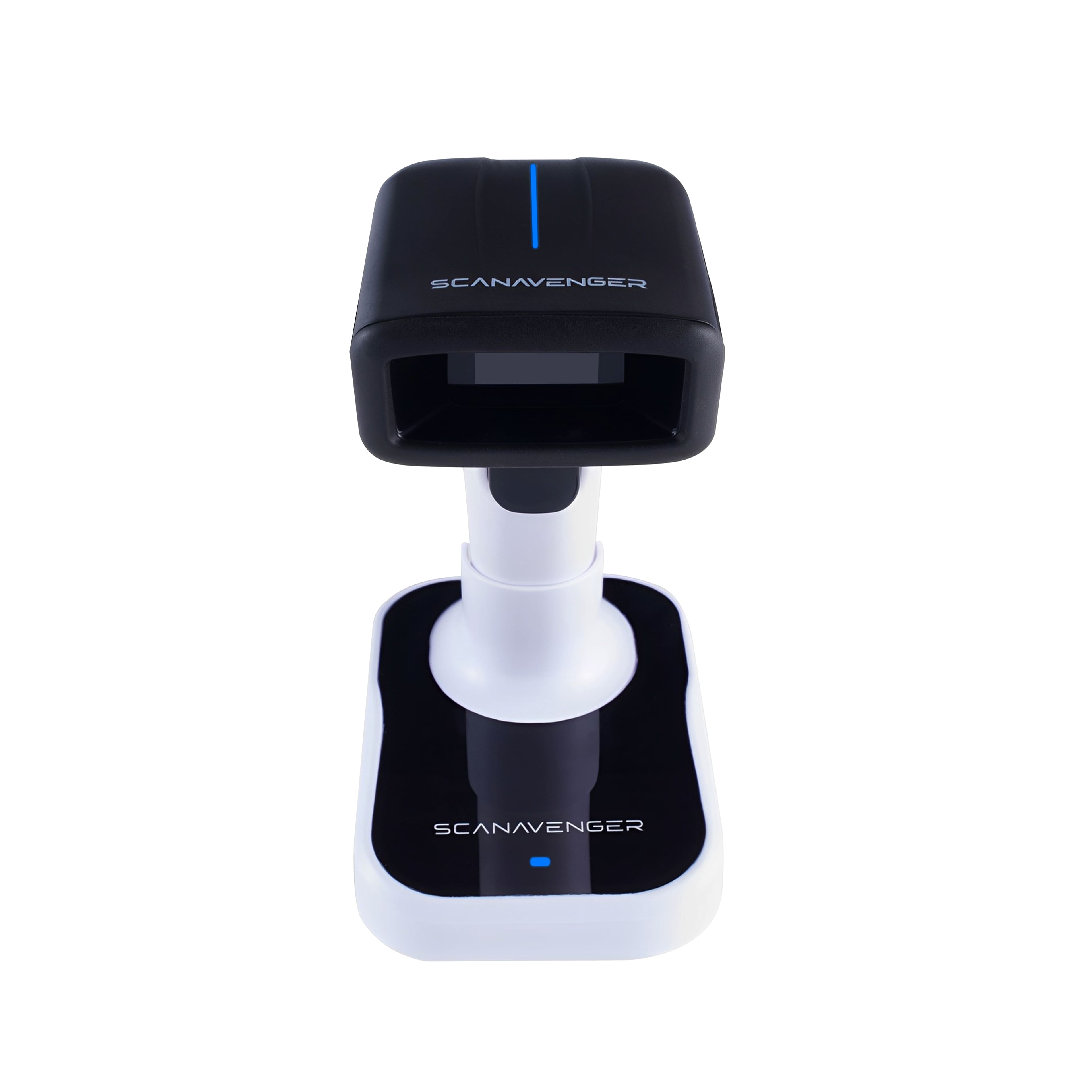 ScanAvenger - SA9200 Wireless 1D/2D Barcode Scanner – Bluetooth, Wi-Fi, USB, Handheld/on-Counter - Black and White
