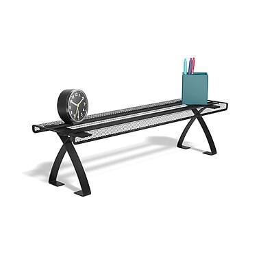 Alt View 1. TRU RED - TRU RED™ Wire Mesh Desktop Shelf, Matte Black (TR57542) - Matte Black.