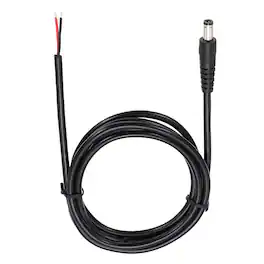 Unique Bargains - DC Power Pigtails Cable, 5.5x2.5mm Male to Bare Wire, for PC, Laptop, Toys, Cellphone, Electronic Devices - Black