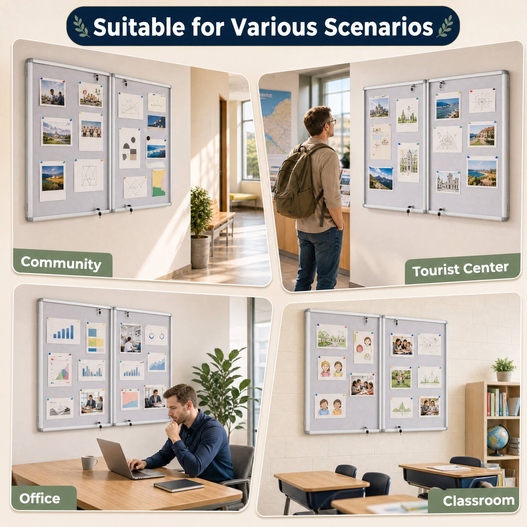 Suitable for Various Scenarios

Community  
Tourist Center  
Office  
Classroom