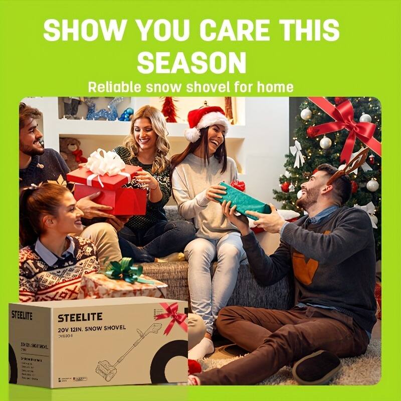 SHOW YOU CARE THIS SEASON  
Reliable snow shovel for home  

STEELITE  
20V 12IN. SNOW SHOVEL  
901 27  

SKCAO SHEA SEAW