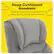 Alt View 12. Serta - Hannah Upholstered Executive Office Chair with Pillowed Headrest - Soft Plush - Gray.