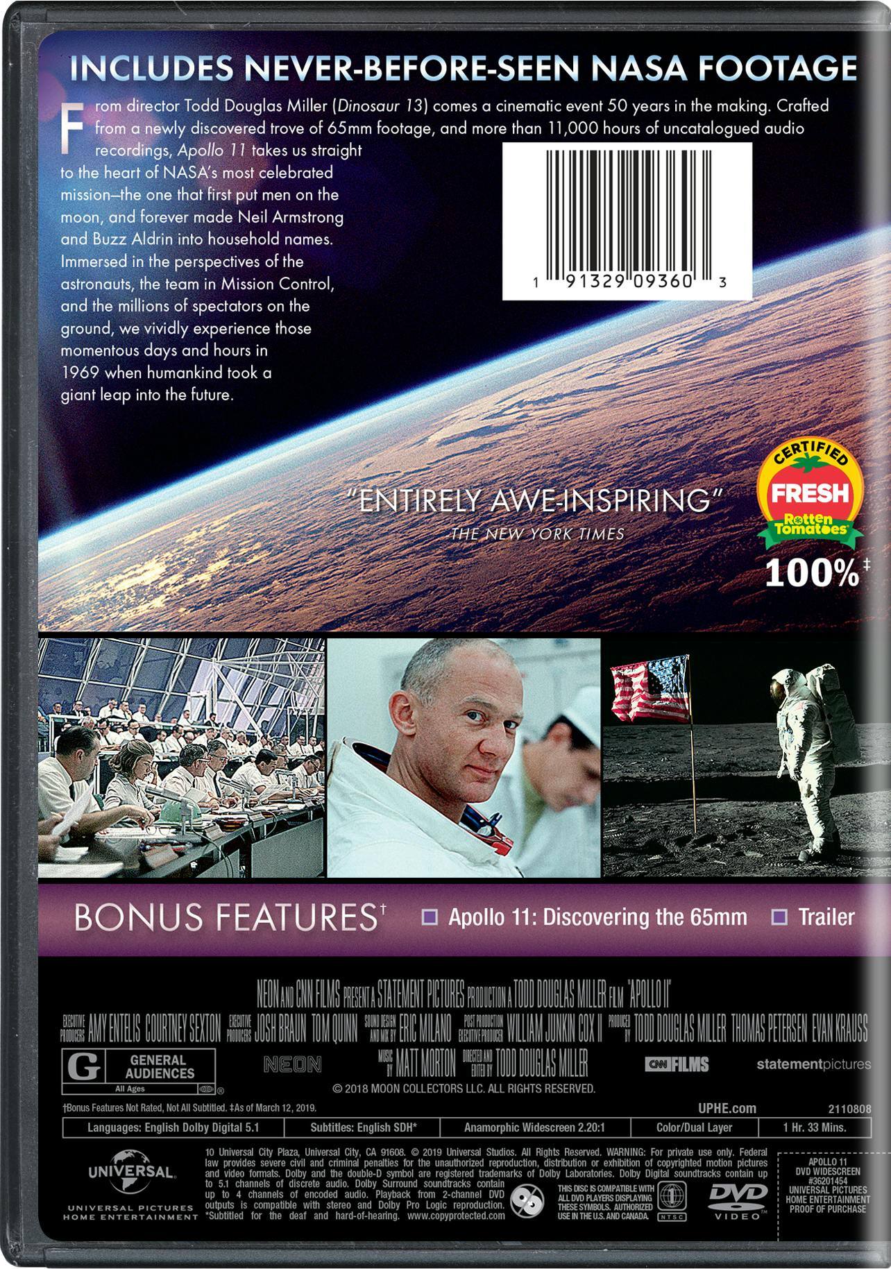 Angle. Apollo 11   - DVD.