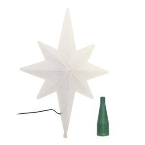 Alt View 1. Brite Star - 14.5" Winter Frost B/O Multi-Color LED Bethlehem Star Christmas Tree Topper - Multi.