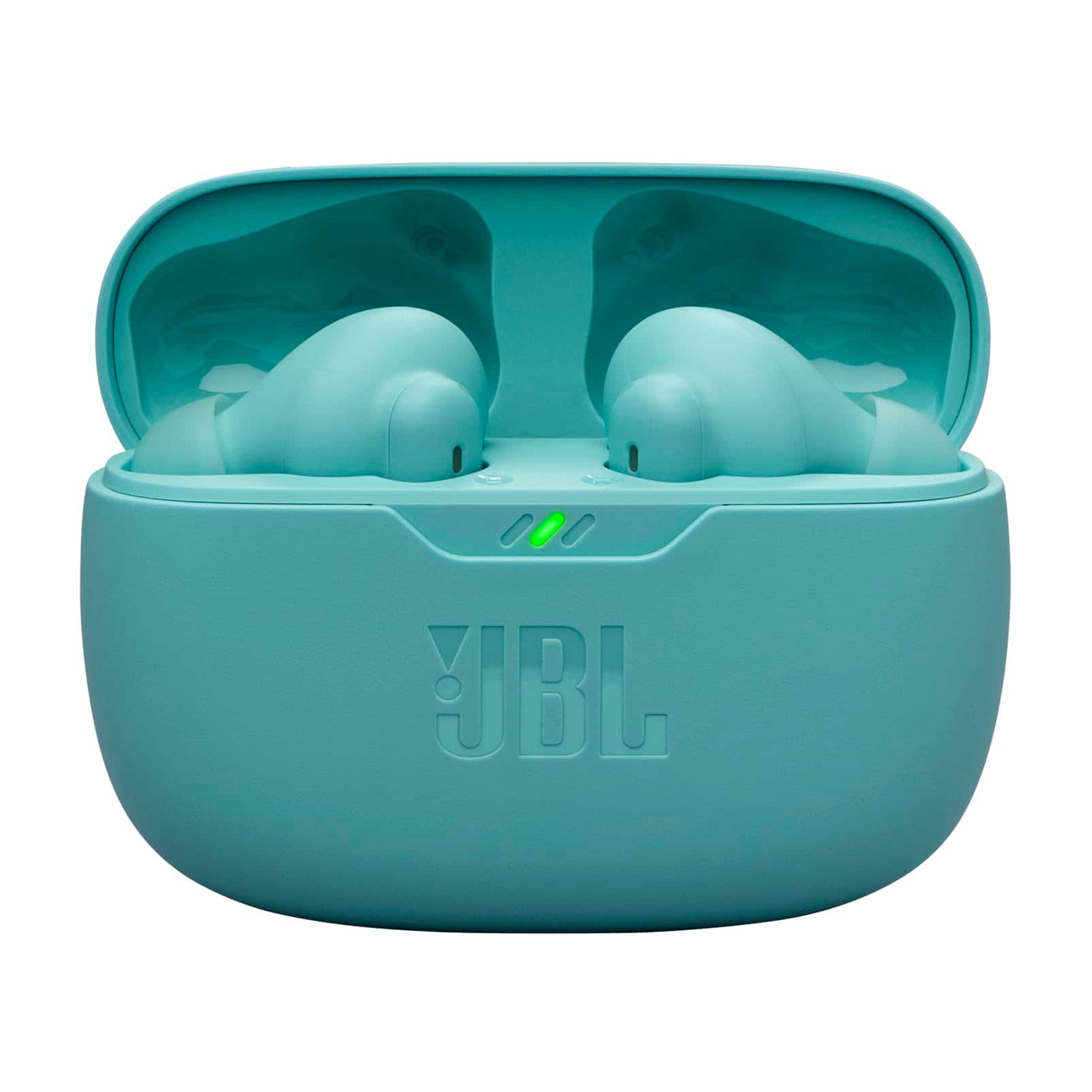 Front. JBL - JBL Vibe Beam 2 - True Wireless Noise Cancelling Earbuds Pure Bass Sound & Smart Ambient Technology, 4mics for Crisp, - Blue.