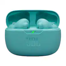 Front. JBL - Vibe Beam 2 Noise Cancelling Earbuds - 2025 - Blue.