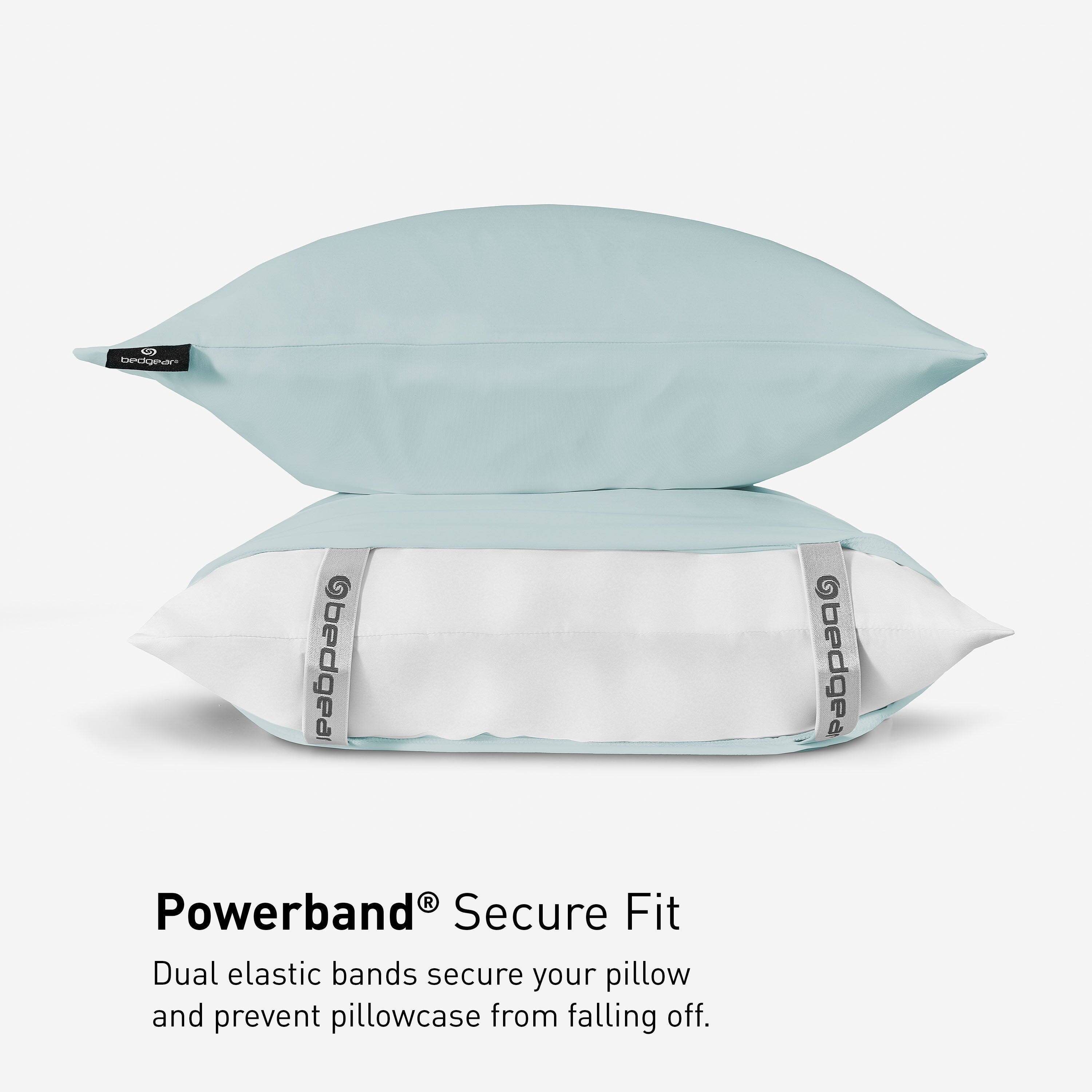 bedgeare bedgea R Powerband Secure Fit Dual elastic bands secure your pillow and prevent pillowcase from falling off.
