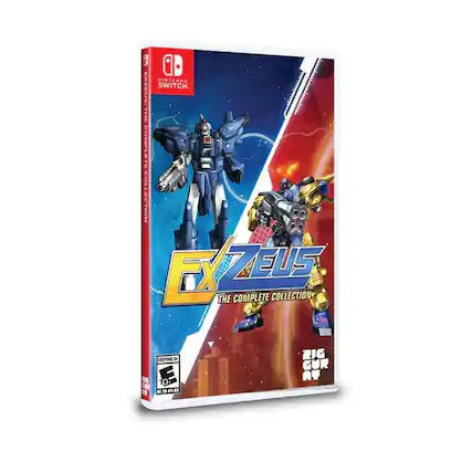NINTENDO SWITCH
EXZEUS
THE COMPLETE COLLECTION
ZIG GUR IN AT
EVERYONE 10+
ESRB - E10+ (Everyone 10+)
