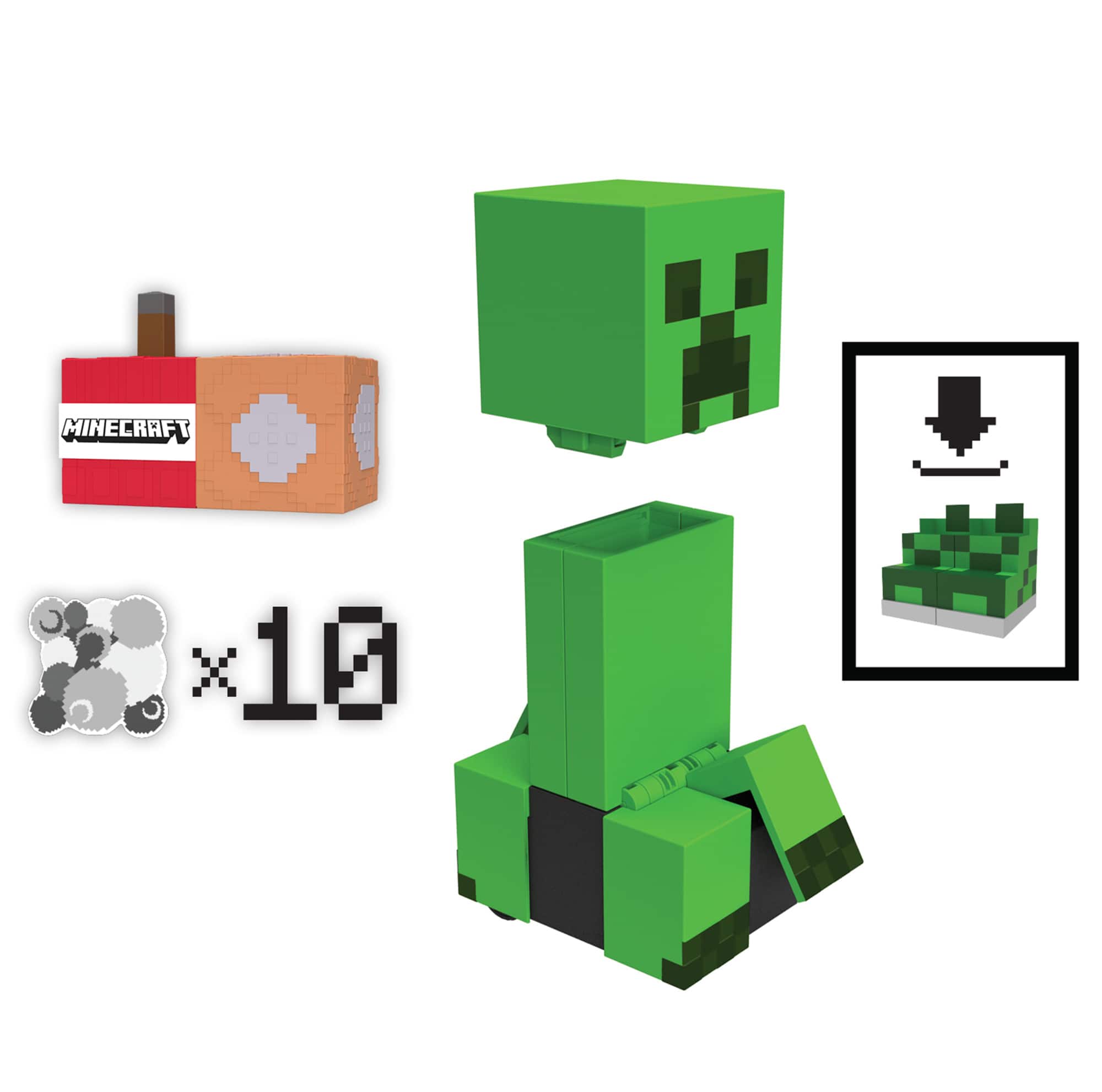 Angle. Minecraft - 10" Exploding RC Creeper - Green.