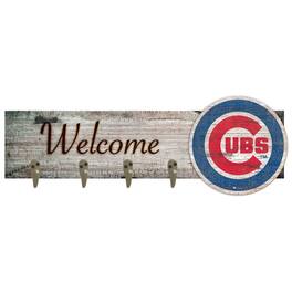 Fan Creations - Chicago Cubs 24" x 6" Mounted Coat Hanger - Multicolor