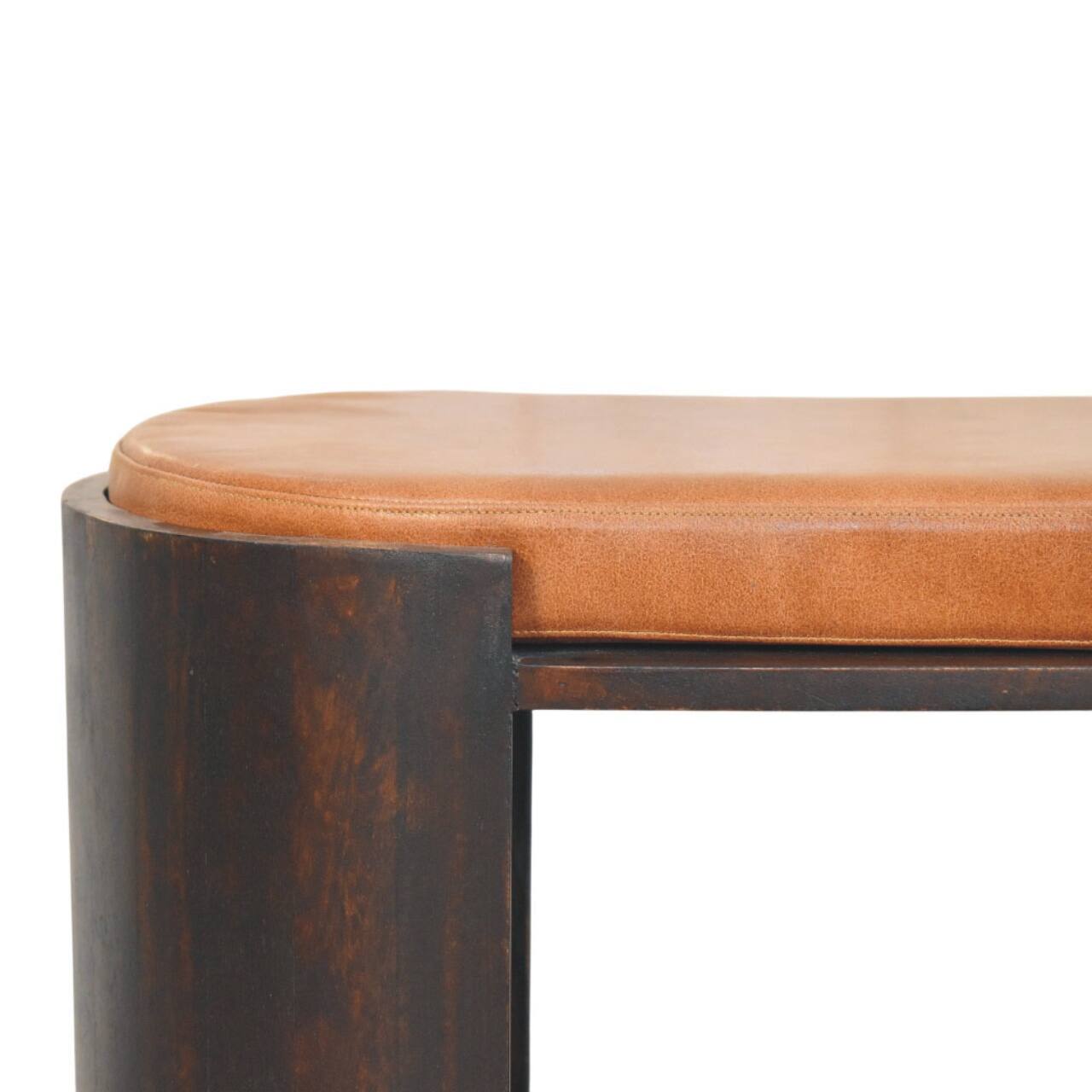 Back. Artisan Furniture - Artisan Furniture Solid Wood Arcus Shoe Bench - Brown.