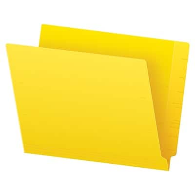 Pendaflex - Recycled End Tab File Folder, Straight Cut, Letter Size, 100/Box (H110DY) - Yellow price history on PriceWatchPro
