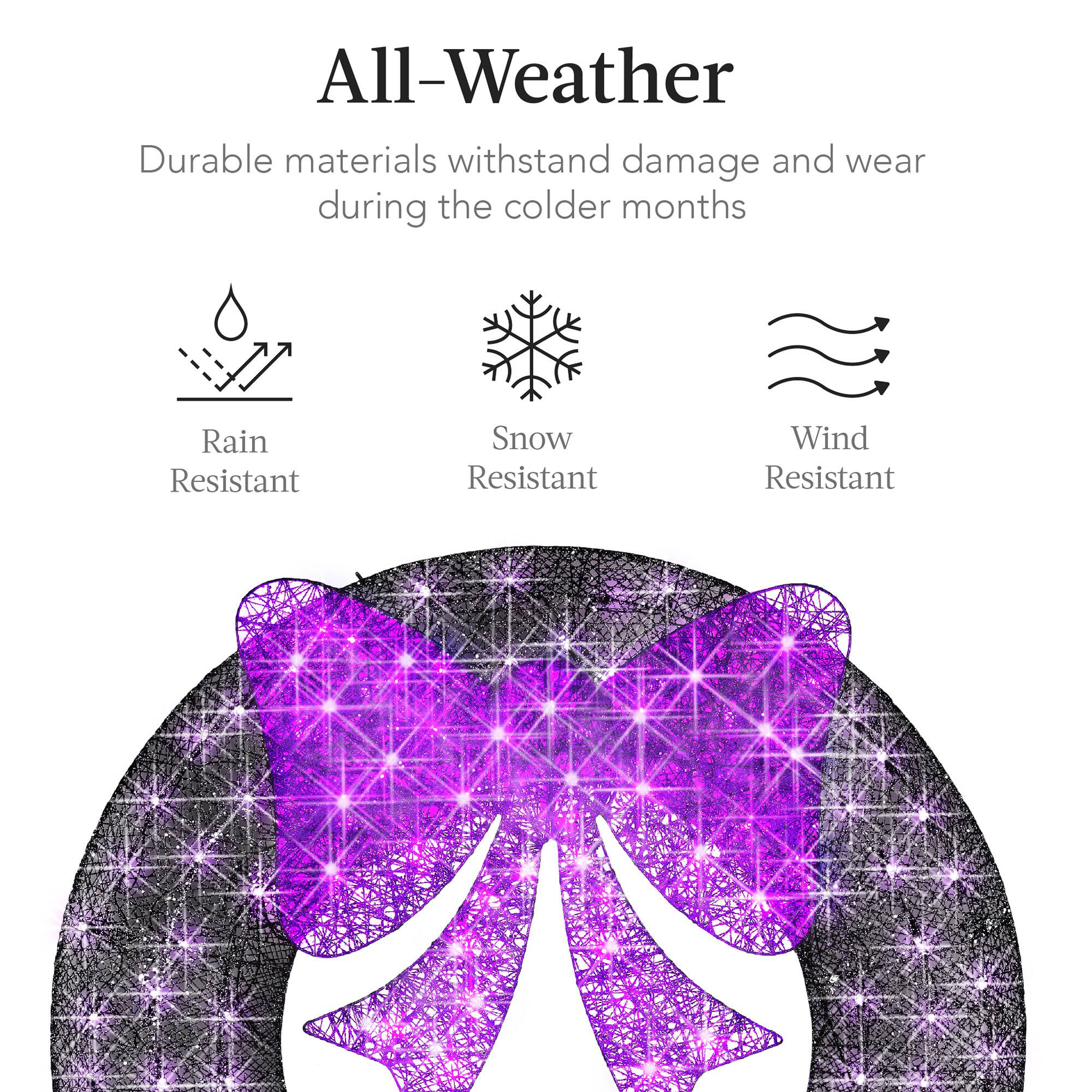 All-Weather  
Durable materials withstand damage and wear during the colder months  

Rain Resistant  
Snow Resistant  
Wind Resistant