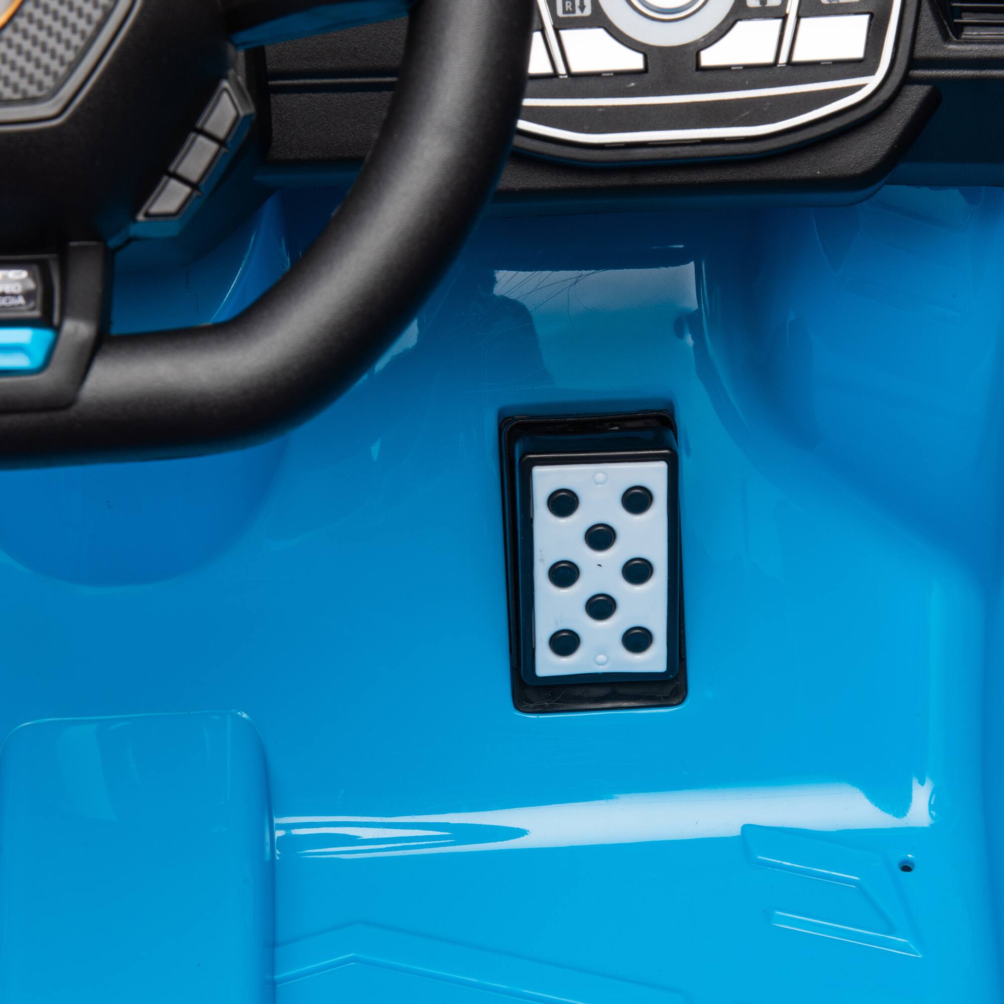 Alt View 8. ELEMENT ACE - High-Performance Kids Electric Ride-On Drift Car with 360° Spin and LED Lights for Ages 3-6 - Blue.