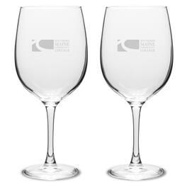 Jardine - SMCC SeaWolves Two-Piece 19oz. Traditional Wine Glass Set - Multicolor