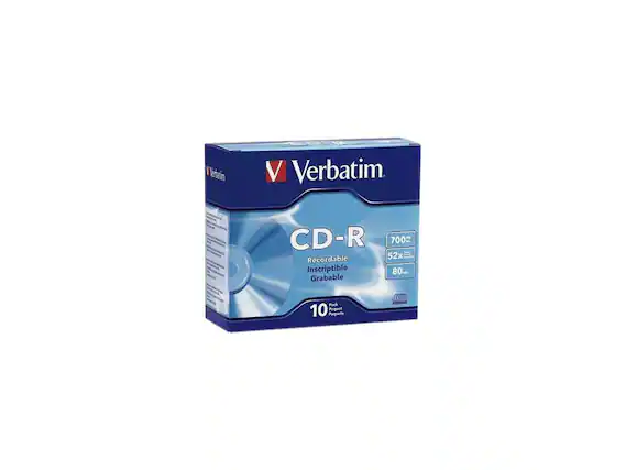 Verbatim CD-R 700 Recordable 52x Inscriptible 80min Grabable Pack 10 Paquetes
