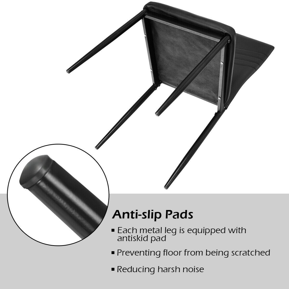 Anti-slip Pads

- Each metal leg is equipped with an anti-slip pad.
- Preventing the floor from being scratched.
- Reducing harsh noise.