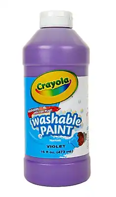Crayola Washable Paint
Non-Toxic
Violet
16 fl oz. (473 mL)