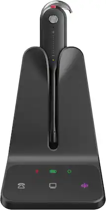 Yealink - DECT Wireless Headset WH63 E2 UC, Zoom Teams Certified,Single Ear (Mono) Convertible Headset