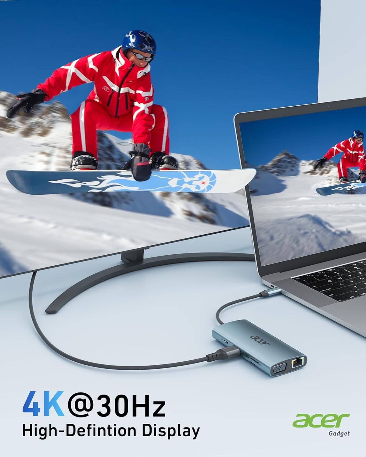 4K @ 30Hz  
High-Definition Display  
acer Gadget