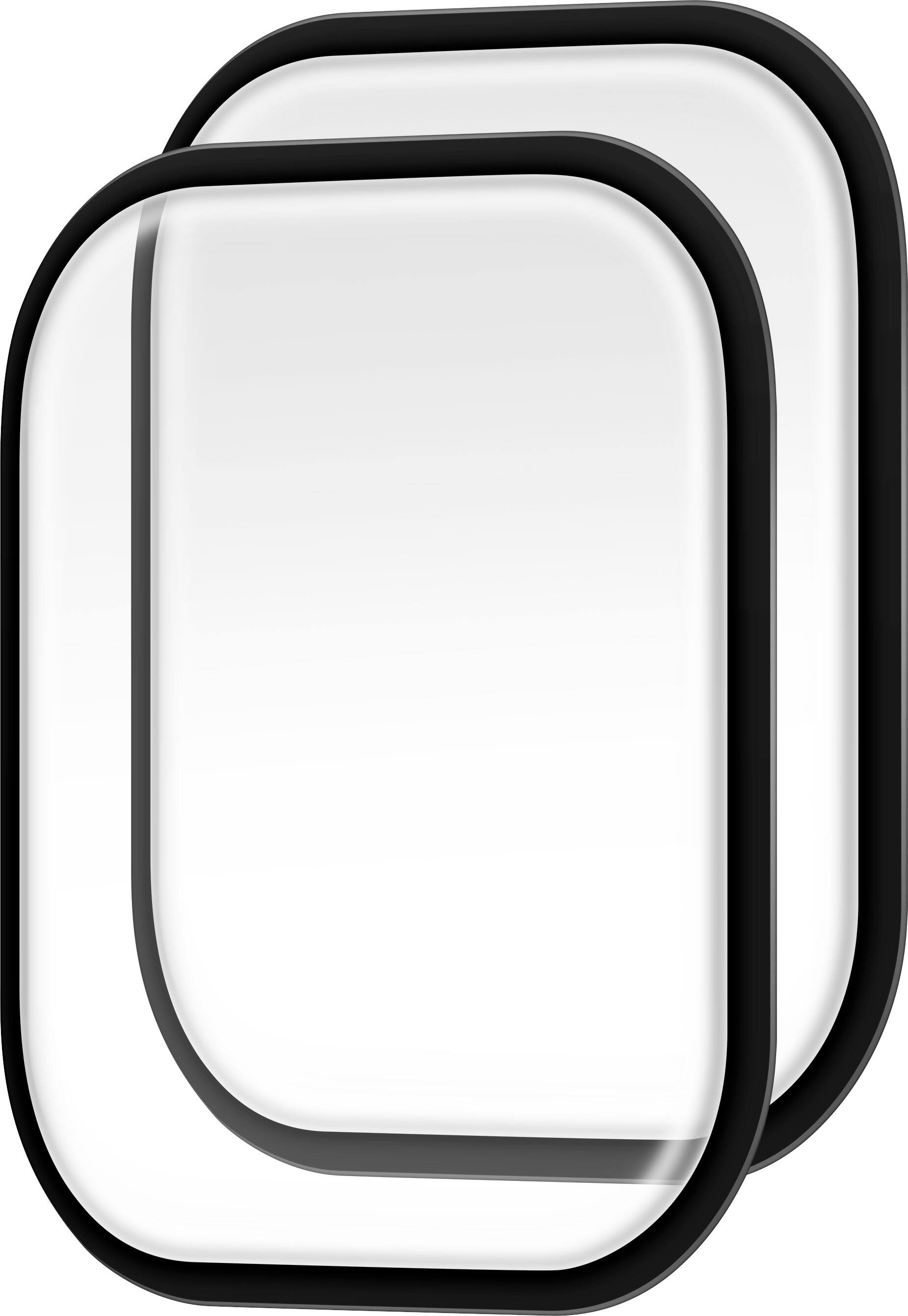 Alt View 12. Insignia™ - Hybrid Glass Screen Protectors for Apple Watch 46mm (2-Pack) - Clear.