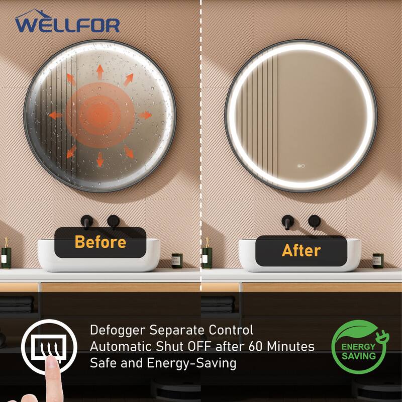 WELLFOR

Before After

Defogger Separate Control Automatic Shut OFF after 60 Minutes Safe and Energy-Saving

ENERGY SAVING