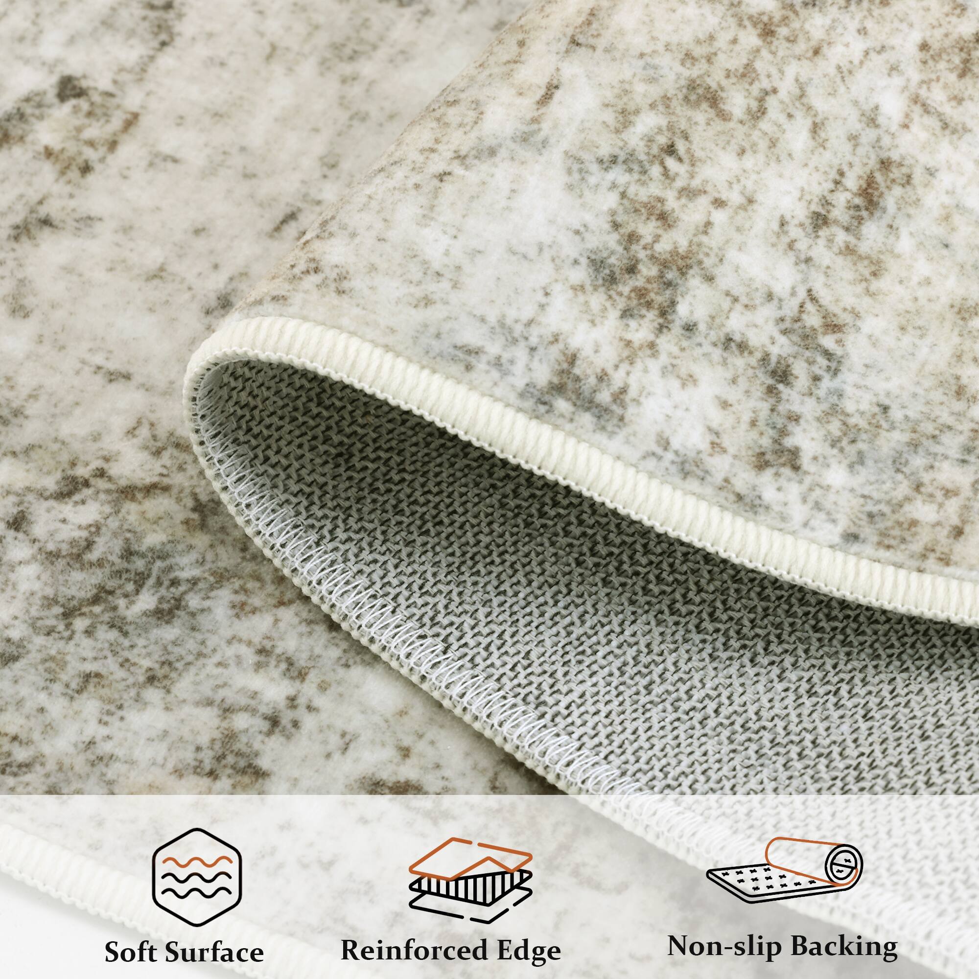 Soft Surface Reinforced Edge Non-slip Backing