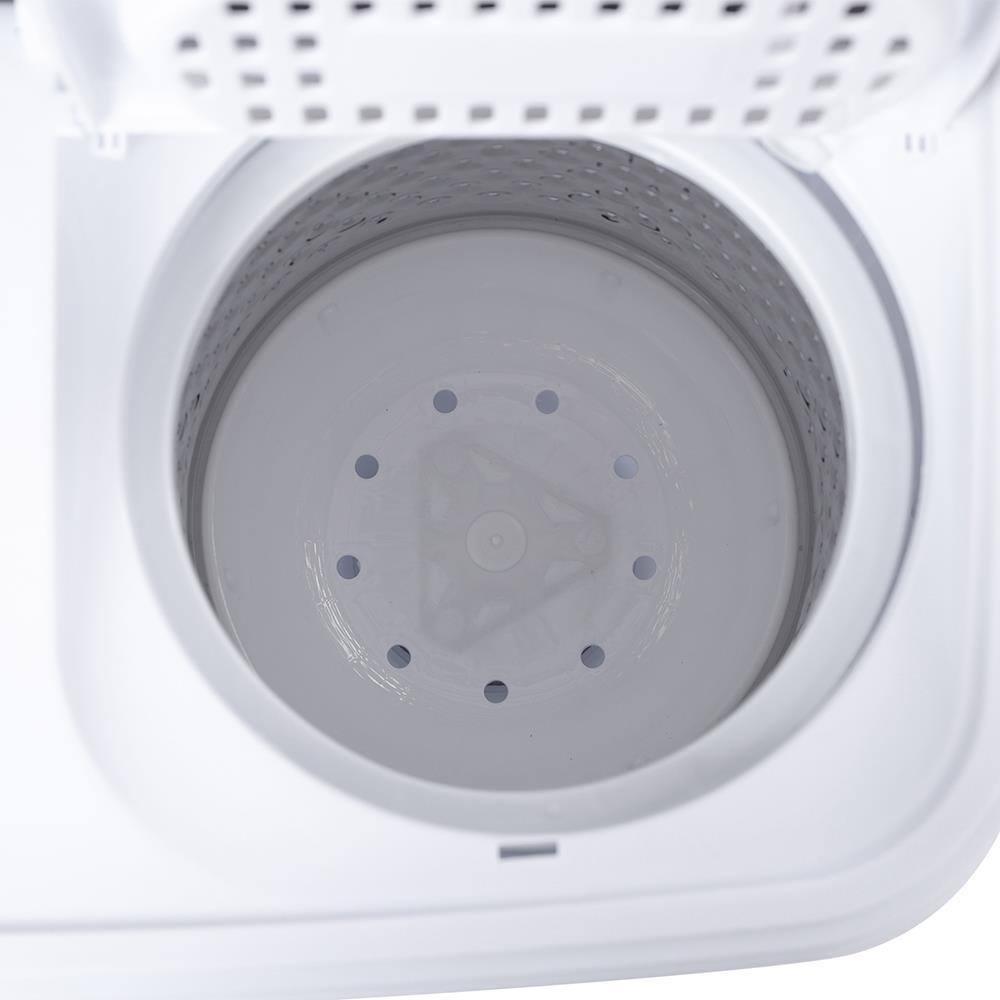 Alt View 8. Winado - Compact Twin Tub Washing Machine 14.3 Lbs Portable Washer Wash and Spin Cycle - Grayand White.
