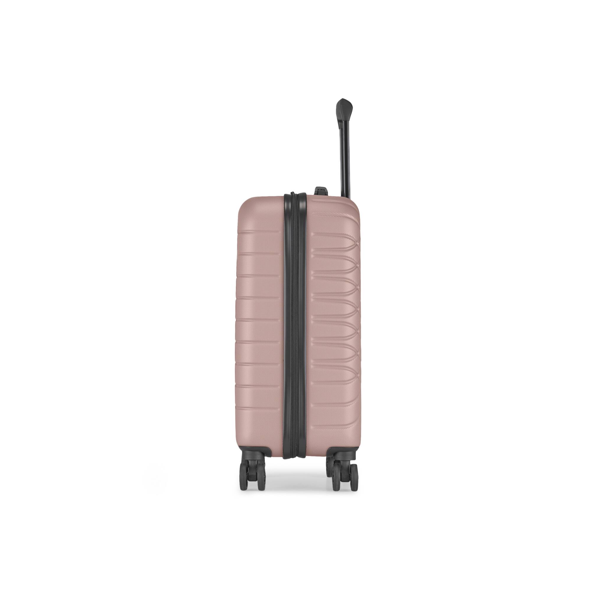 Left. Bugatti - Mecca 2 Piece Hardside Luggage Set with Expansion - Blush.