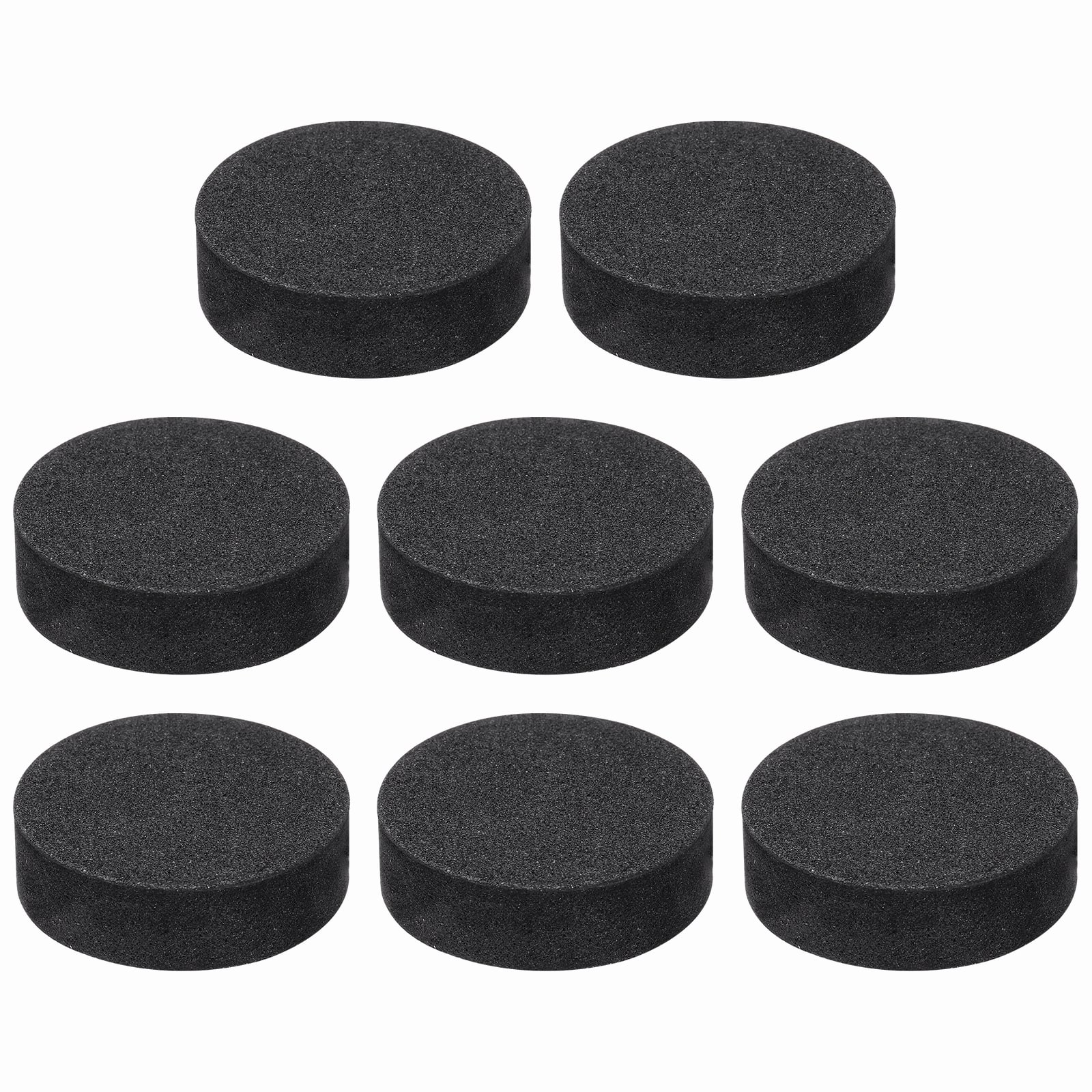 Unique Bargains - 8pcs Single Sided Speaker Isolation Feet Pads, 30x10mm Non Slip Foam Shock Absorption Pad for Amplifier Speaker - Black